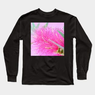 Pink Flower Macro Shot Long Sleeve T-Shirt